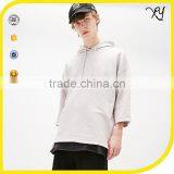 2017 Custom New Arrival 3/4 Sleeve Oversized Hoodie thumbnail-1