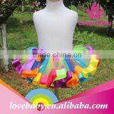 Fashion Baby Girls Ball Gown Mini Skirt Colorful Mesh Splice Tutu Skirt thumbnail-3