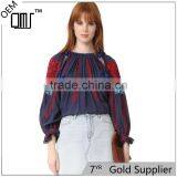 2017 OEM Common Dense Enbroidery Saree Blouse With Tasseled Ties thumbnail-1