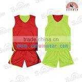 Wholesale Blank Best Basketball Jersey Design Yellow Color thumbnail-3
