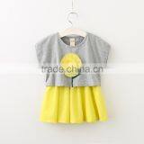 Wholesale Summer Cotton Printing Sleeveless Girls Baby Swing Top Set thumbnail-3