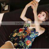Pure Cotton Pajamas Han Guowei Letter Ms Bigger Sizes Rose Color Male Couples Household to Take thumbnail-4
