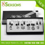 Custom Gifts Table Decorations W/ Box Christmas Wine Glass Charms thumbnail-1