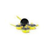 Yellow Allover Printing 7 Pcs Nonstick Pan Set Kitchen Cookware thumbnail-1