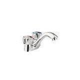 Deck Mounted Bathroom Basin Mixer Taps / Cold Hot Water One Hole Taps thumbnail-1