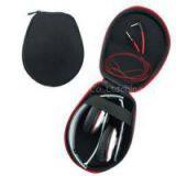Universal Carrying Case For Foldable Headphones With Metal Zipper, EVA Rubber, Dual Compartments, Compatible With Most Foldable Headphones thumbnail-1