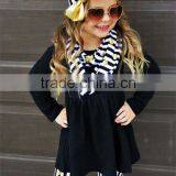 Fashion Design Black Frocks Design Kids Wholesale Boutique Clothing thumbnail-1