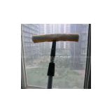window squeegee with aluminum telescopic extension handle pole