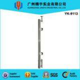 Stainless Steel Round Handrail With Glass Clamps thumbnail-1