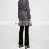Fashion Unique Design Belt Pocket Slim Fit Plain Simple Girls Jacket thumbnail-3