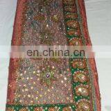 Ethnic Handmade Havey Stone Work Pure Jacquard Silk Sari thumbnail-2