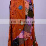 Vintage Patchwork Colorful Boho Maxi Skirt HHCH 127 A