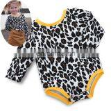 Newborn Baby Bodysuit Baby Girls Floral Outfit Clothes Infant Body Suits Girls Leopard Romper thumbnail-5