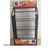 Metal Mesh Basket Shelf Bakery Removable Tiered Bread Wire Display Rack thumbnail-4