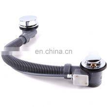 Chrome Bath Waste With Overflow & Chrome Pop Up Waste