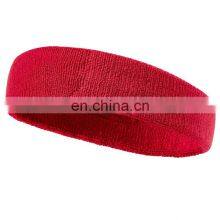 Private Logo Womens Ladies Thick Men Yoga Designer Elastic Custom Sweat Low MOQ Kids Sports Headband thumbnail-2