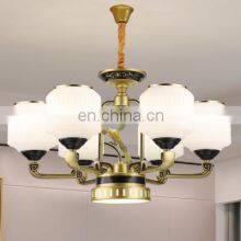 European Hanging Lamp Ceiling Crystal Chandelier Pendant LED Light For Living Room