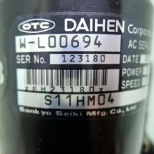 Sankyo OTC DAIHEN W-L00694 S11HM04 Servo Motor for Industrial Machine thumbnail-1