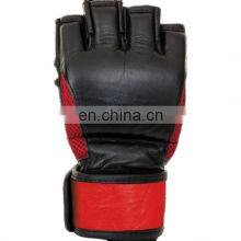 Wholesale Price High Quality Half Finger MMA Muay Thai Real Cowhide Leather Boxing Gloves thumbnail-1
