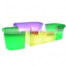 PE Plastic Durable Furniture Inflatable Led Sofa for Party Customized Led Sofa Furniture thumbnail-5