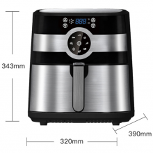 8L large capacity stainless steel multifunctional electric fryer for household use in Europe and the United States