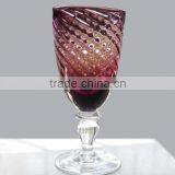 Red Fashion Crystal Glass Flower Stand