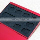 Aluminium Alloy EVA Storage Box for SD MMC TF Memory Card Protecter Case 4x for SD Card,8x Micro SIM Card thumbnail-5