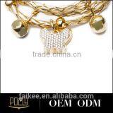 Fashionable 925 Sterling Silver & PU Hand Catenary Link Butterfly Custom Bracelet thumbnail-3