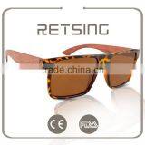 Latest Design Factory Wholesale Prices PC Frame Bamboo Temples Sunglasses thumbnail-4