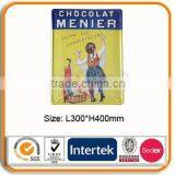 Decorative Lovely Girl Metal Tin Shield