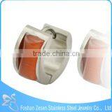 ZS13041 Stainless Steel Beautiful Hoop Earrings Korean Model Selling Earrings for Young Girls thumbnail-6