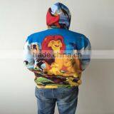 3D full color printed cotton hoodie