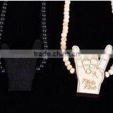 Hip Hop Wooden Necklace thumbnail-1