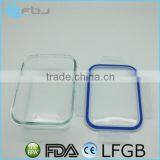 Hot Sale Clear Airtight Microwave Pyrex Glass Lunch Box thumbnail-6