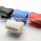 Multi color silicone LED bicycle laser light