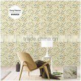 Printing Pvc Wallpaper, Cream Vintage Letters Wall Paper for Study Room , Fancy Wallcovering Dealer thumbnail-1