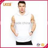 Blank Sleeveless European Style Men's Hoodies, Custom Stringer Hip Hop Hoody For Man thumbnail-1