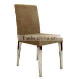 Brushed Stainless Steel Banquet Dining Chair thumbnail-1
