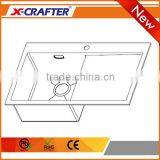 Wholesale Undermount Single Bowl Drainboard Small Stainless Kitchen Sink for Hotel thumbnail-3