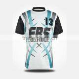 wholasale custom design 100% polyester football jersey for team sport