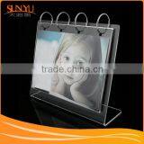 Acrylic Calendar Photo Frame With Metal Ring