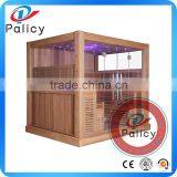 2.5 Meter Hexagon Finland Solid Wood 4 to 6 People Large Outdoor Sauna Rooms thumbnail-2