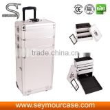 4 in 1 Rolling Aluminum Make up Case With Trolley