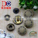 Metal Press Snap Button With Any Logo Printing