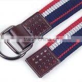 Deduction D Quality Woven Men And Women Cowboy Wild Striped Canvas Belt thumbnail-3