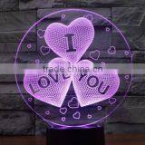 162-3d Acrylic Lamp Sculpture Words Of I Love You Romantic Bedroom Night Light Amazing Loved Gift Loving Words 3d Art Lamp thumbnail-6
