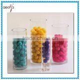 Wholesale Centerpiece Clear Glass Large Tube Flower Vase