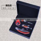Factory OEM Supply Handmade Wine Tool Set With Leather Box, PU Leather Wine Accessories Gift Set Box thumbnail-6