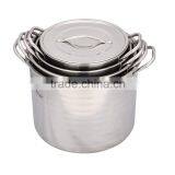 8pcs Stainless Steel Kitchenware Set High Pot Soup Pot Stock Pot thumbnail-2