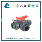 Handle PVC 3 Way Ball Valve thumbnail-2